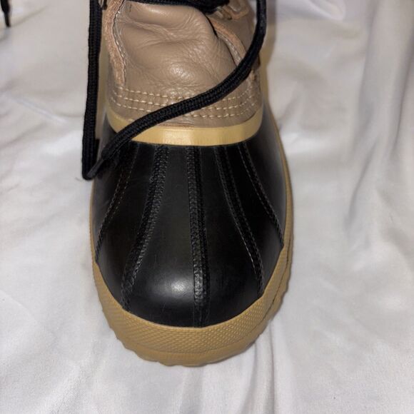Vintage Sorel Caribou Duck Insulated Leather Winter Boots Waterproof Women Sz 10 - Picture 4 of 16